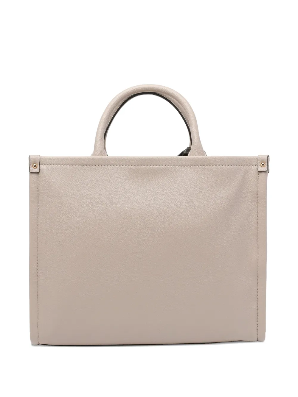 LIU JO top-zip double-handle tote bag - Beige