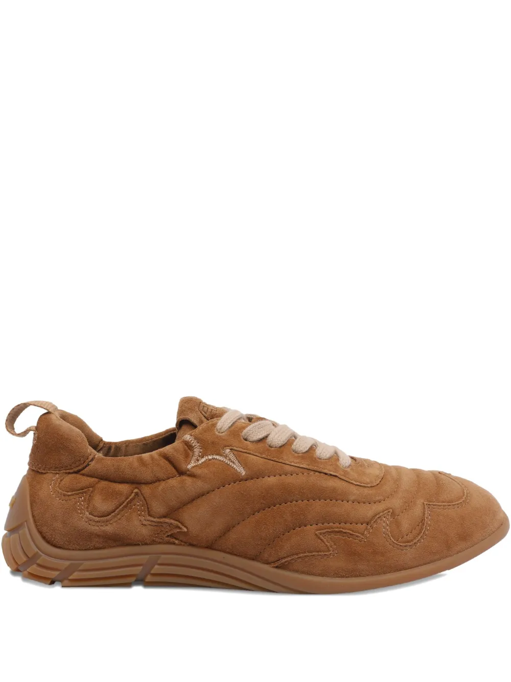 Ash suede lace-up sneakers Brown