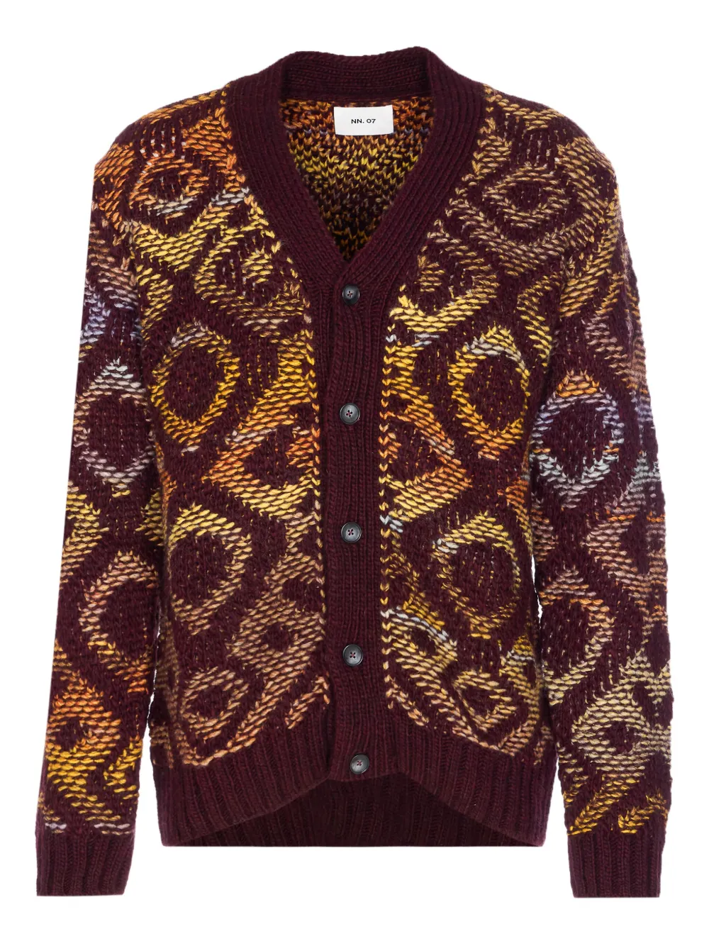 NN07 button-front cardigan | Red | Image 1