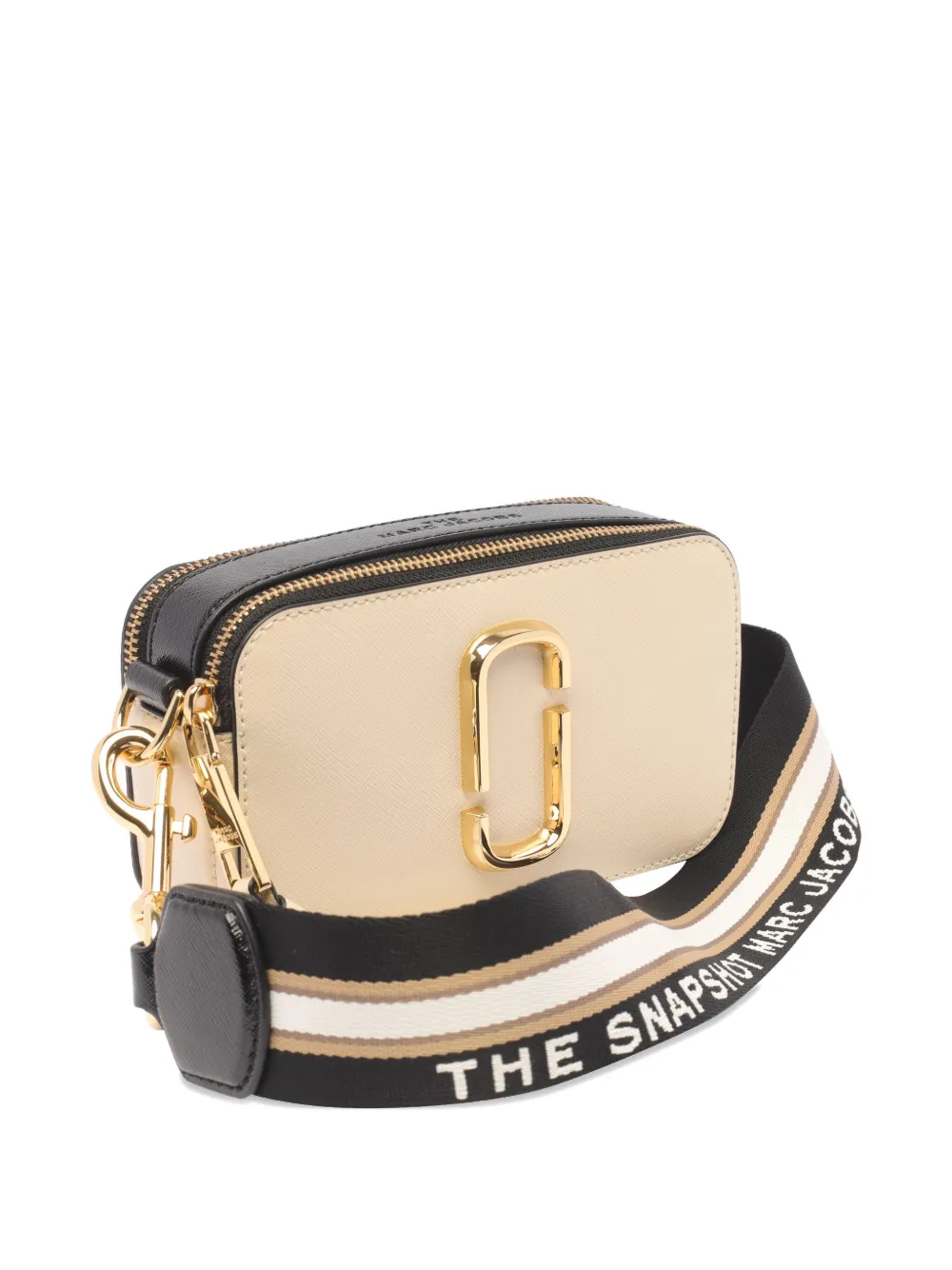 Marc Jacobs The Snapshot Zip-closure Shoulder Bag In Neutral