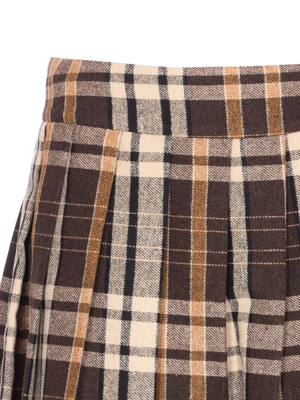 Aniye By Geruite plooirok Bruin