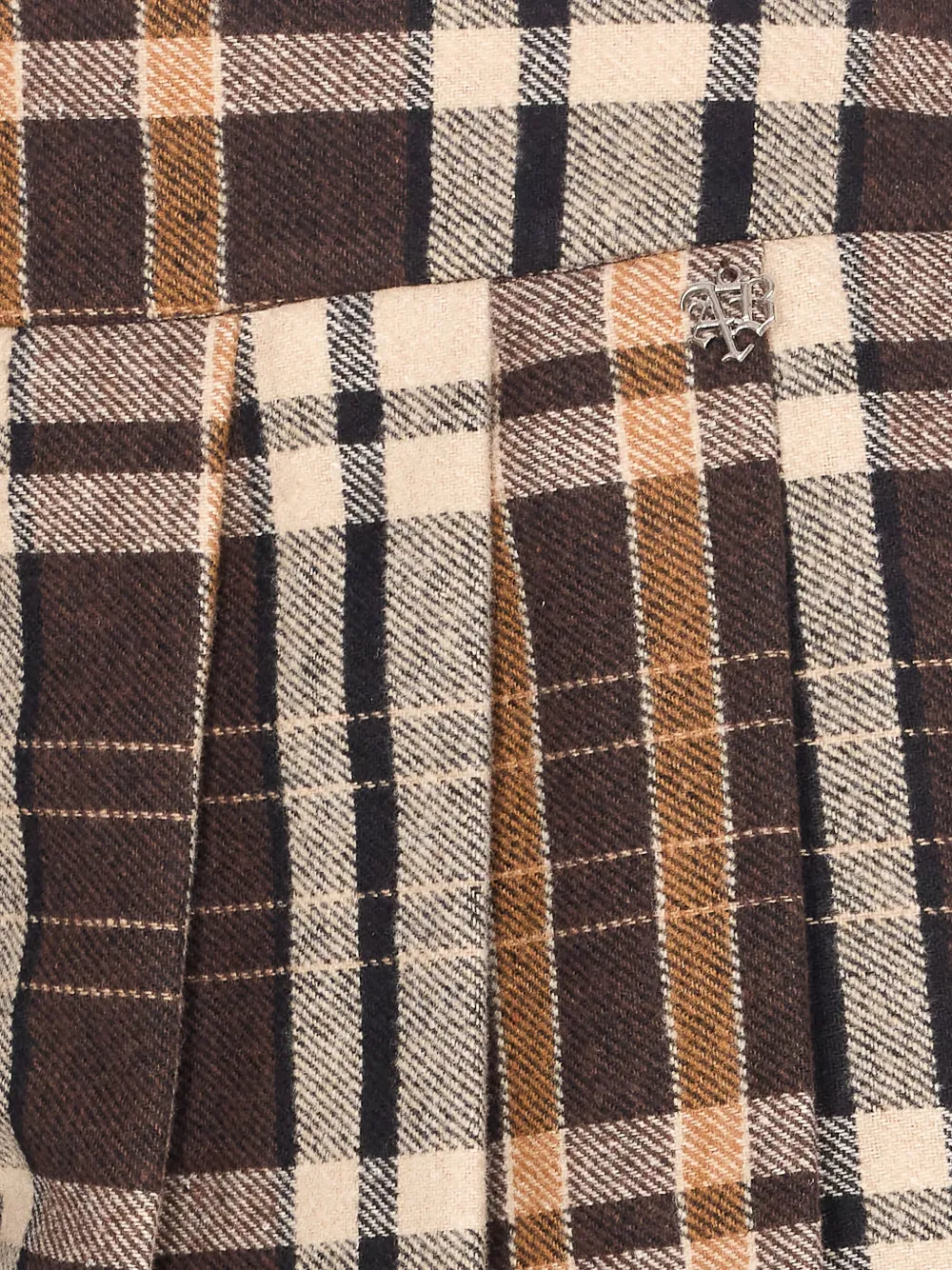 Aniye By Geruite plooirok Bruin