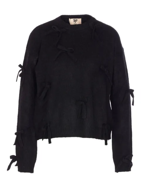 Aniye By bow-detail crew-neck sweater