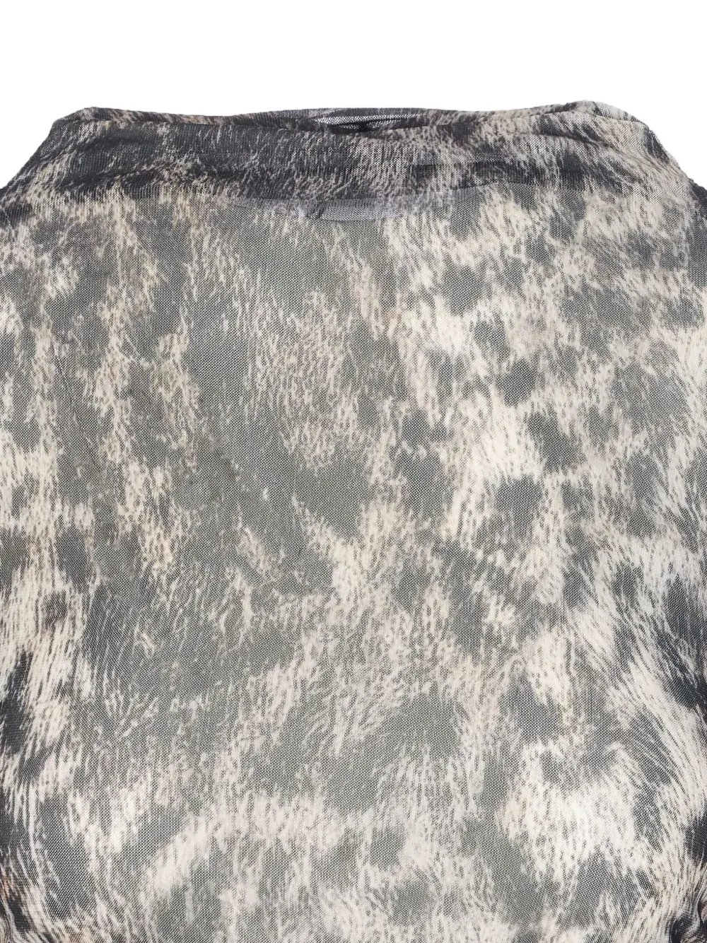 Aniye By animal-print long-sleeve top | Black | Image 1
