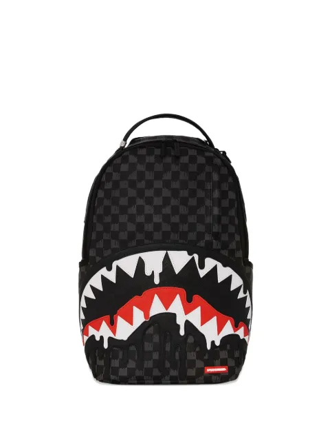 Sprayground شنطة ظهر كاروهات بزينة قرش