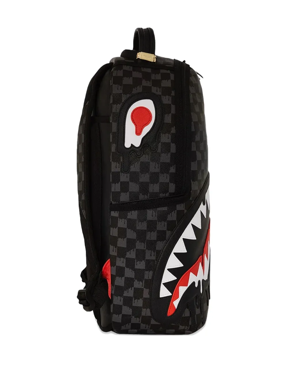 Sprayground Shark Check Backpack In Black