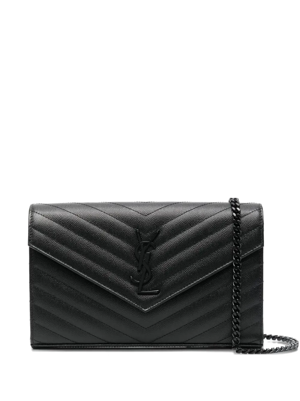 Saint Laurent Classic Cassandre chain quilted-leather clutch | Black | Image 1