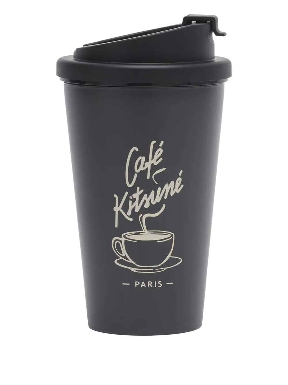 CAFÉ KITSUNÉ ロゴプリントトラベルマグ - ブラック CAFÉ KITSUNÉ ロゴプリントトラベルマグ - ブラック