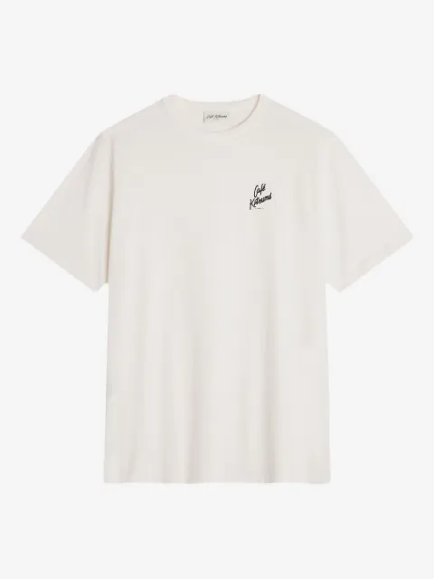 CAFÉ KITSUNÉ embroidered logo T-shirt