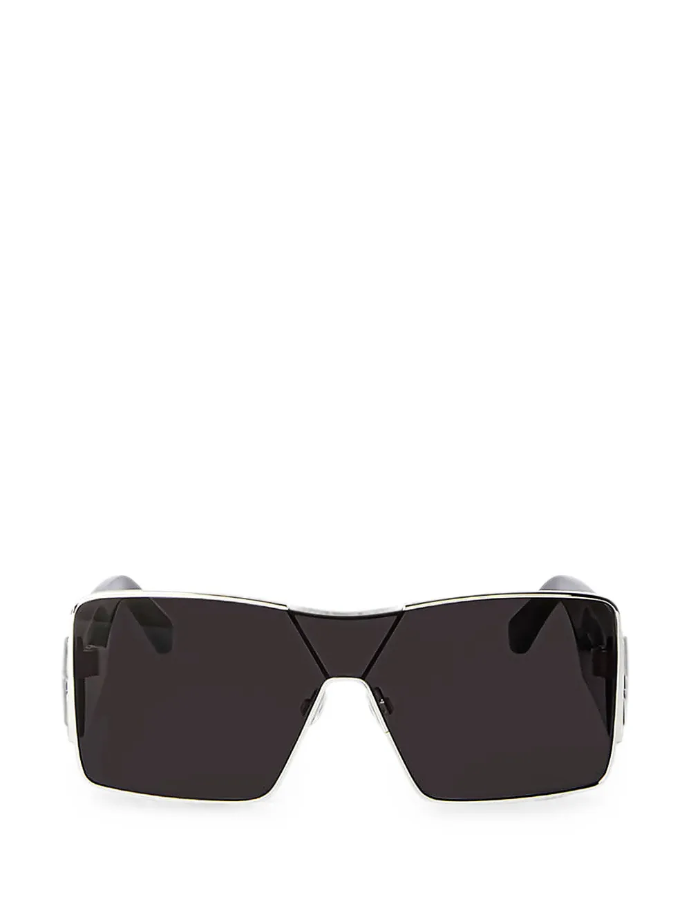 Off-White Eyewear Aspen shield-frame Arrows sunglasses - Argento