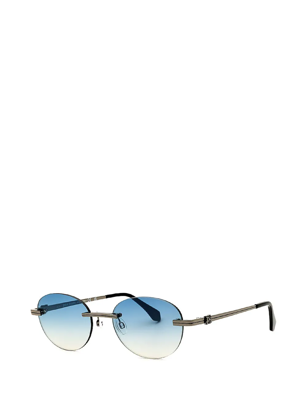 Palm Angels Eyewear rimless oval-frame sunglasses Zilver