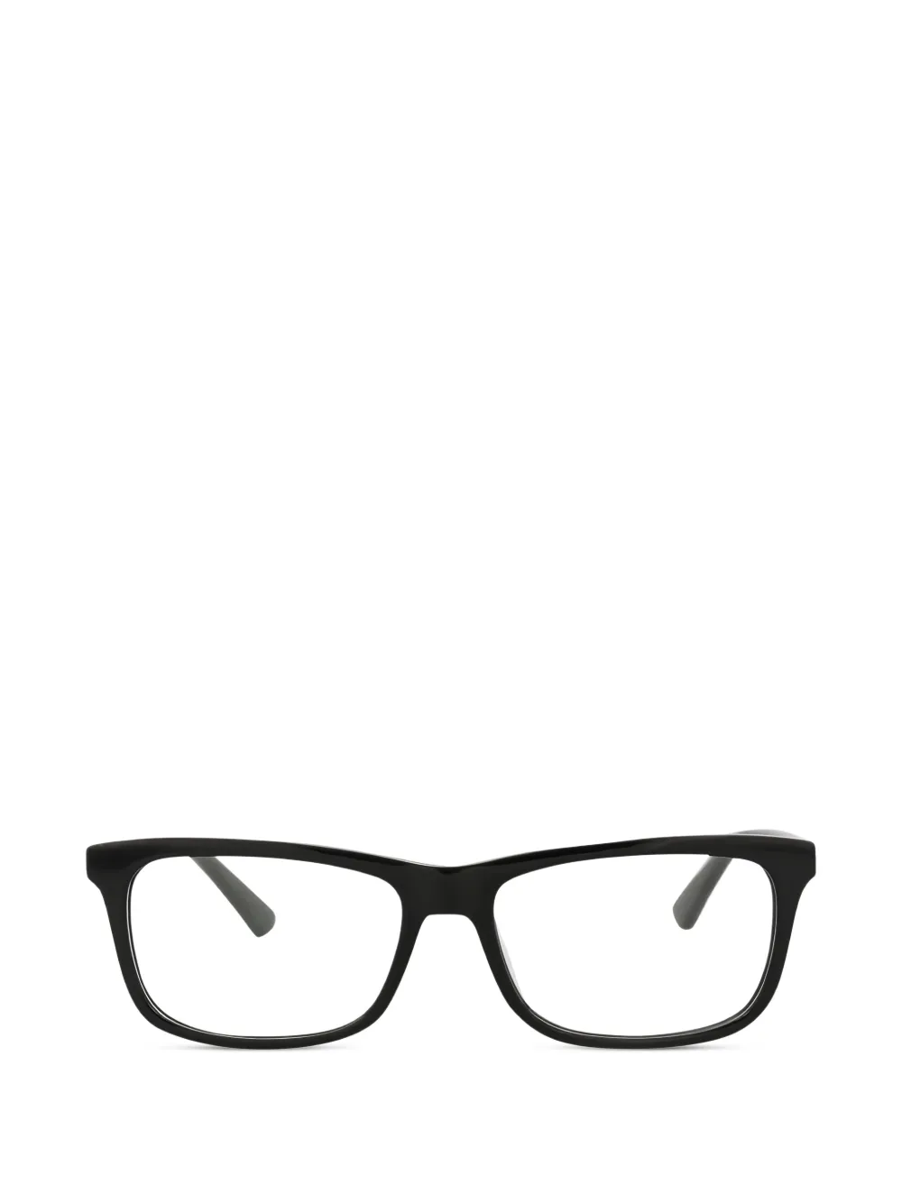 Alexander McQueen Eyewear rectangle-frame glasses - Schwarz