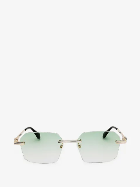 Palm Angels Quartz geometric rimless sunglasses