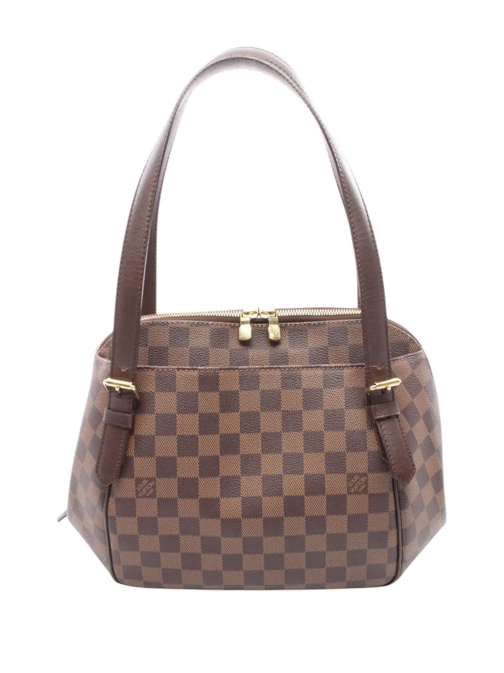 Louis Vuitton Pre-Owned 2008 Damier Ebene Belem MM shoulder bag - ブラウン Louis Vuitton Pre-Owned 2008 Damier Ebene Belem MM shoulder bag - ブラウン