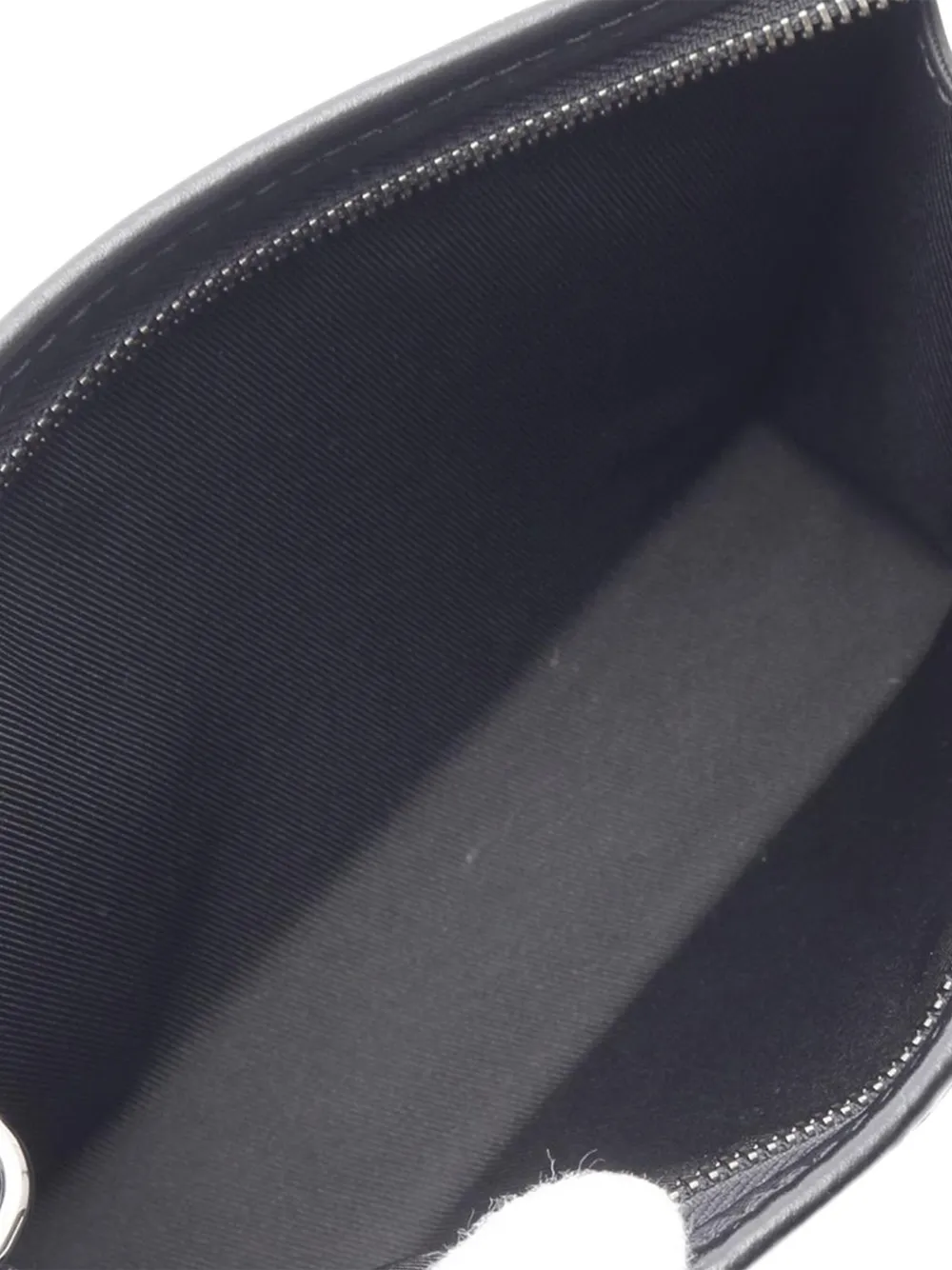 Pre-owned Louis Vuitton 2021-2025 Monogram Eclipse Gaston Wearable Wallet Crossbody Bag In Black