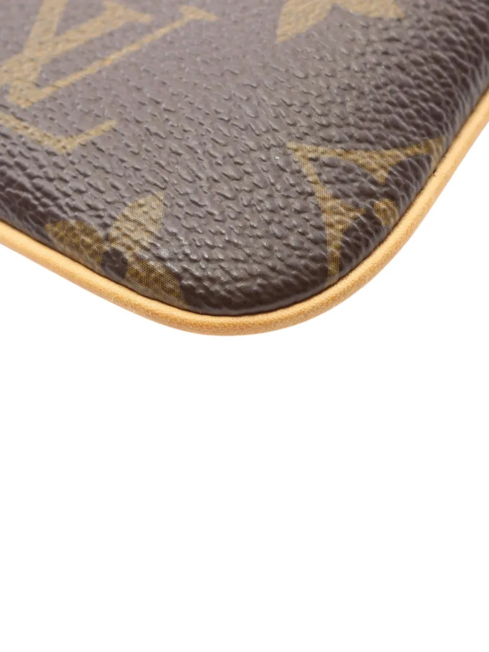 Pre-owned Louis Vuitton 2010 Monogram Etui Mm Phone Case In Brown