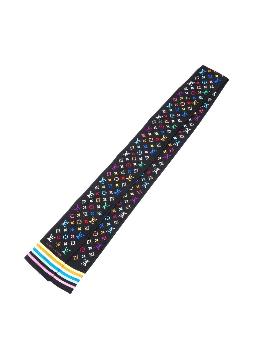 Louis Vuitton Pre-Owned 1990s-2010s x Takashi Murakami monogram-print scarf | Black | Image 1