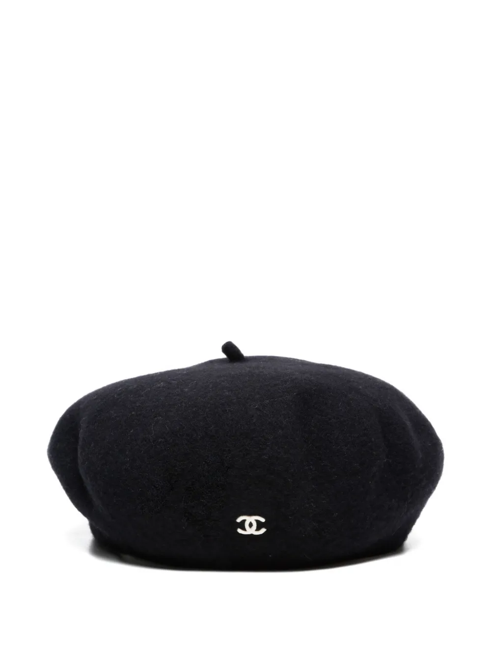 CHANEL Pre-Owned 1998s ベレー帽 - ブラック CHANEL Pre-Owned 1998s ベレー帽 - ブラック