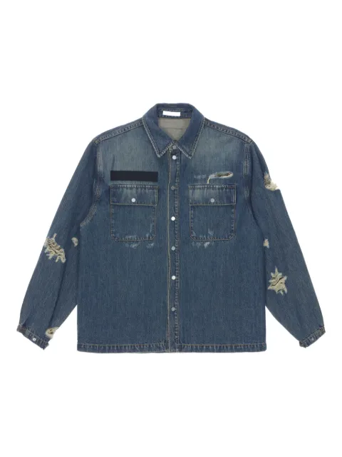 Helmut Lang distressed denim jacket