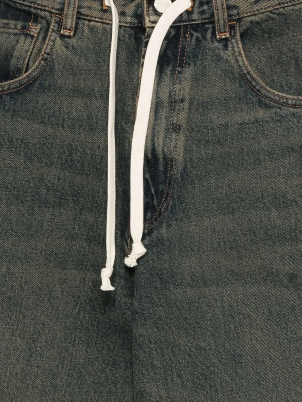 AMISH Jeans met trekkoordsluiting Groen