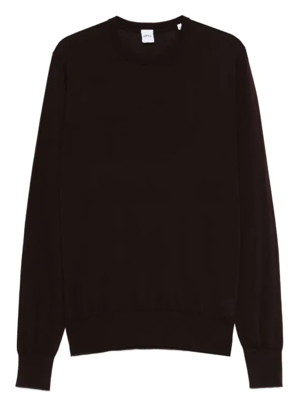 ASPESI / カシミヤ ニット クルーネック プルオーバー セーター M ASPESI クルーネック セーター | ブラウン | FARFETCH JP