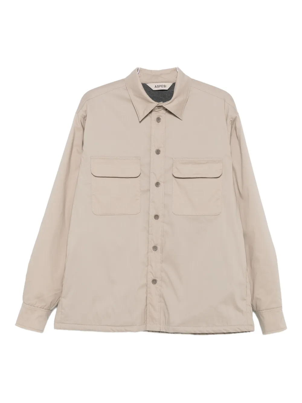 Aspesi Flap-pocket Jacket In Neutral