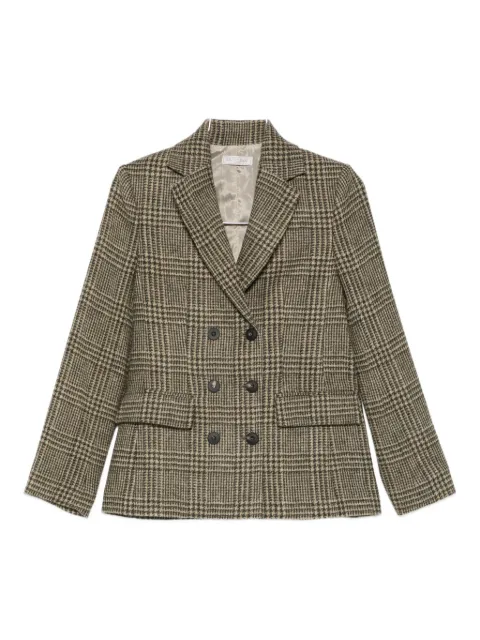 Antonelli blazer con doble botonadura y estampado de cuadros