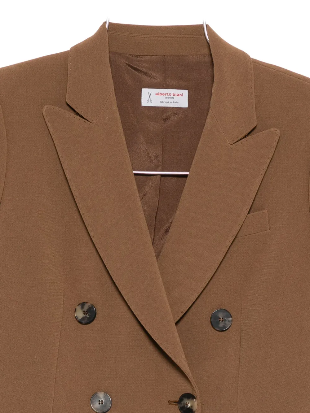 Alberto Biani Blazer met dubbele rij knopen Bruin