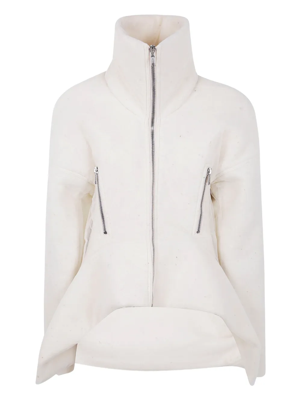 Rick Owens funnel-neck zip-up jacket | Neutrals | Image 1