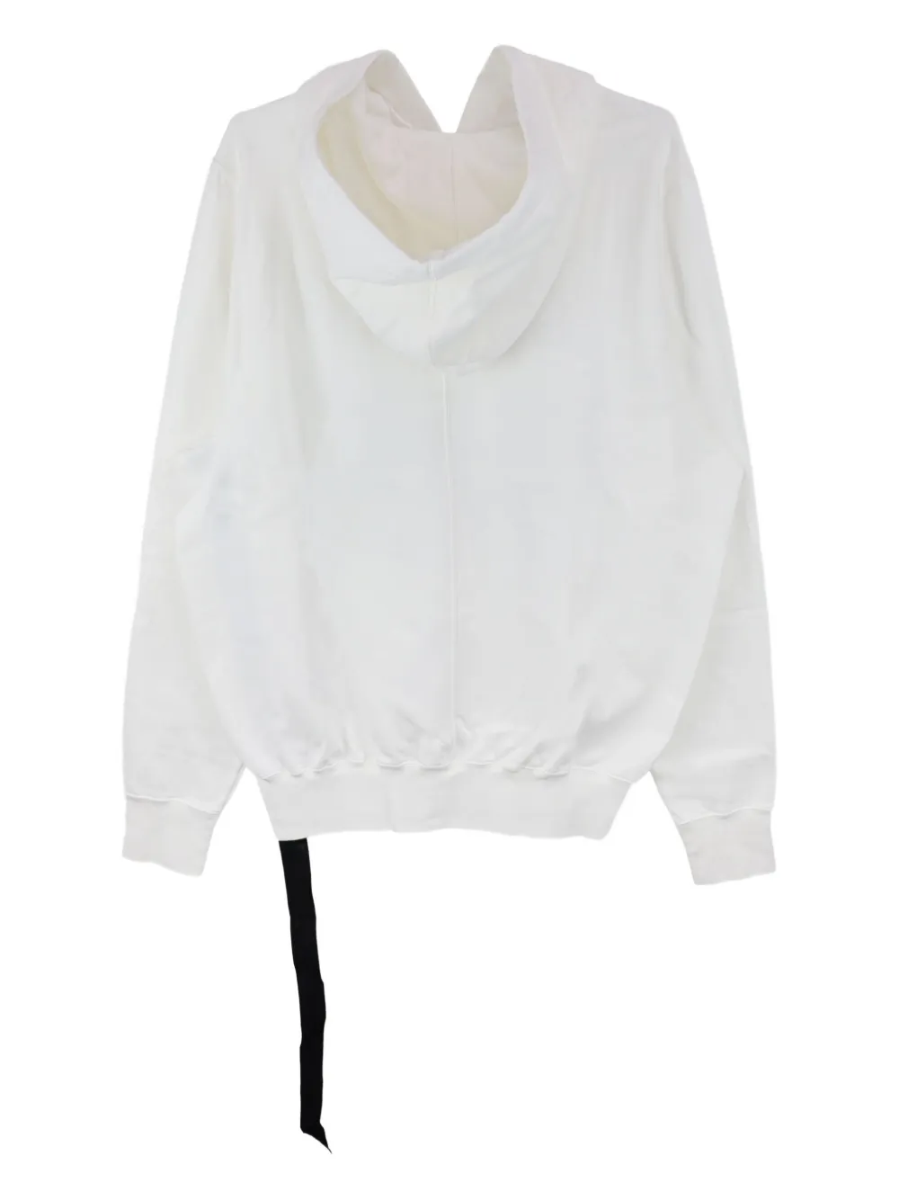 Rick Owens Drkshdw Drawstring Graphic-print Hoodie In White