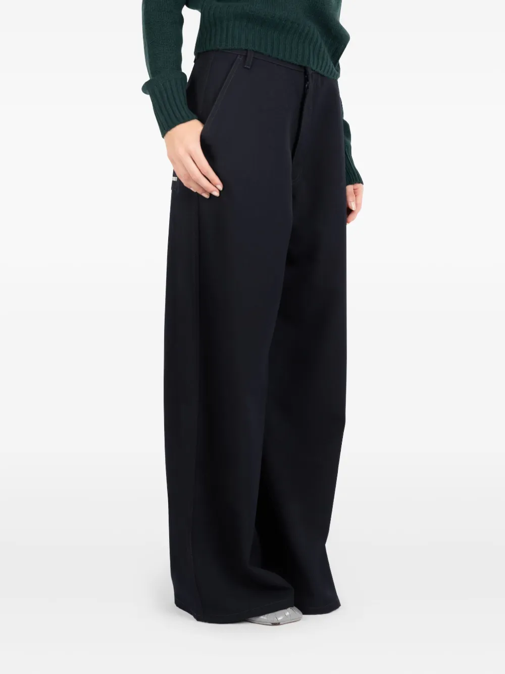 Société Anonyme 2K broek met wijde pijpen Blauw