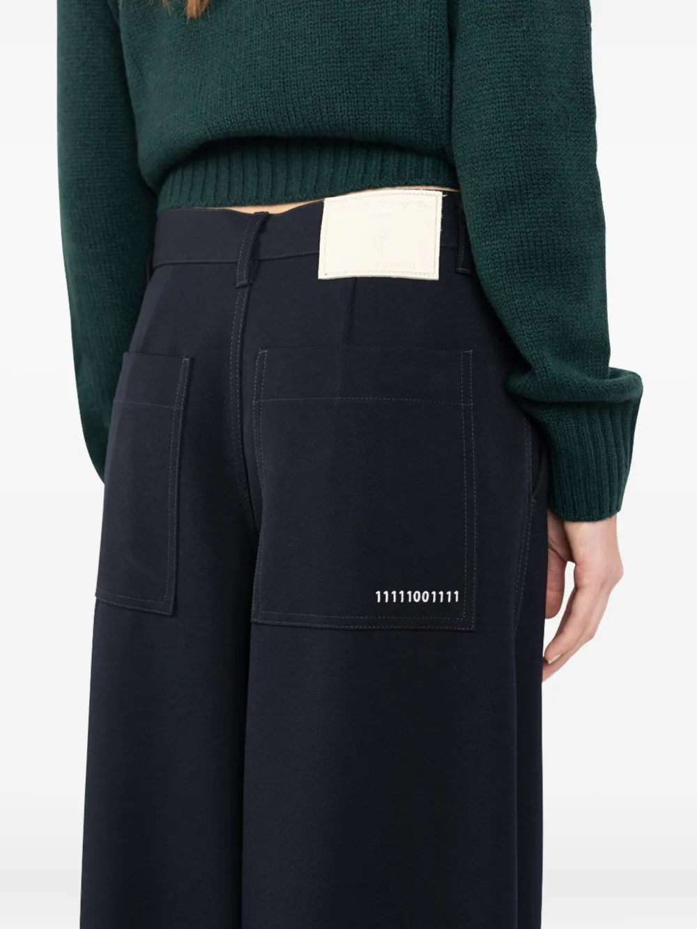 Société Anonyme 2K broek met wijde pijpen Blauw