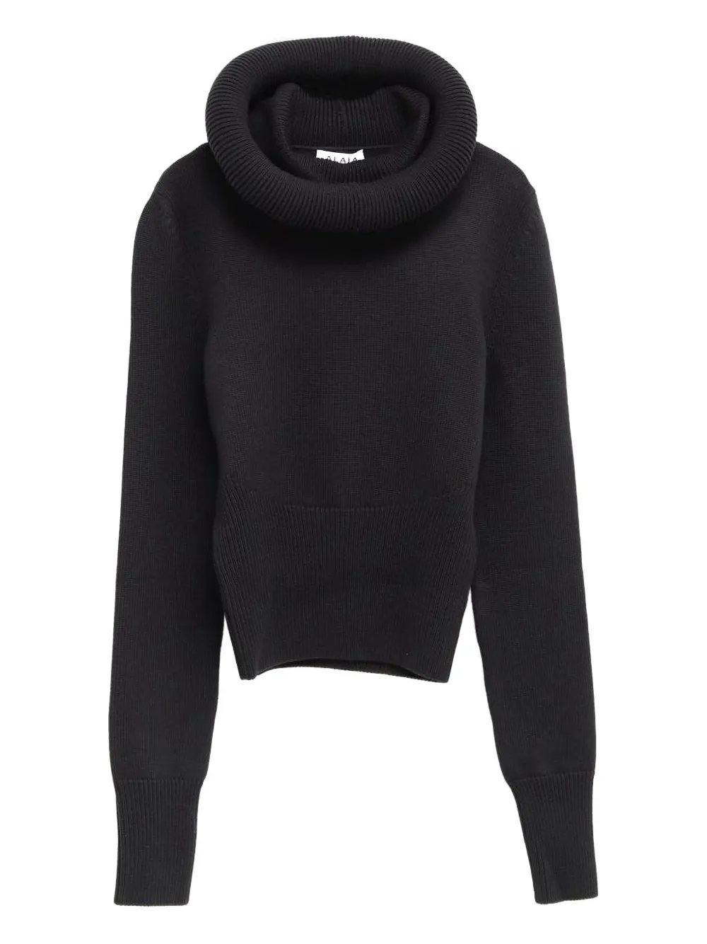 Alaïa cowl-neck fitted sweater | Black | Image 1