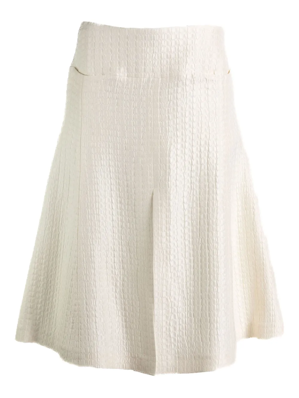 Alaïa falda midi de seda | blanco | Image 1