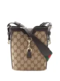 Gucci Pre-Owned 2000-2015 Mini GG Canvas Web bucket bag - Brown