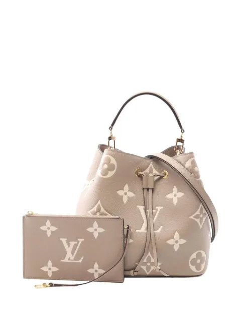Louis Vuitton Pre-Owned 2021-2025 Monogram Giant Bicolor Empreinte Neonoe MM bucket bag