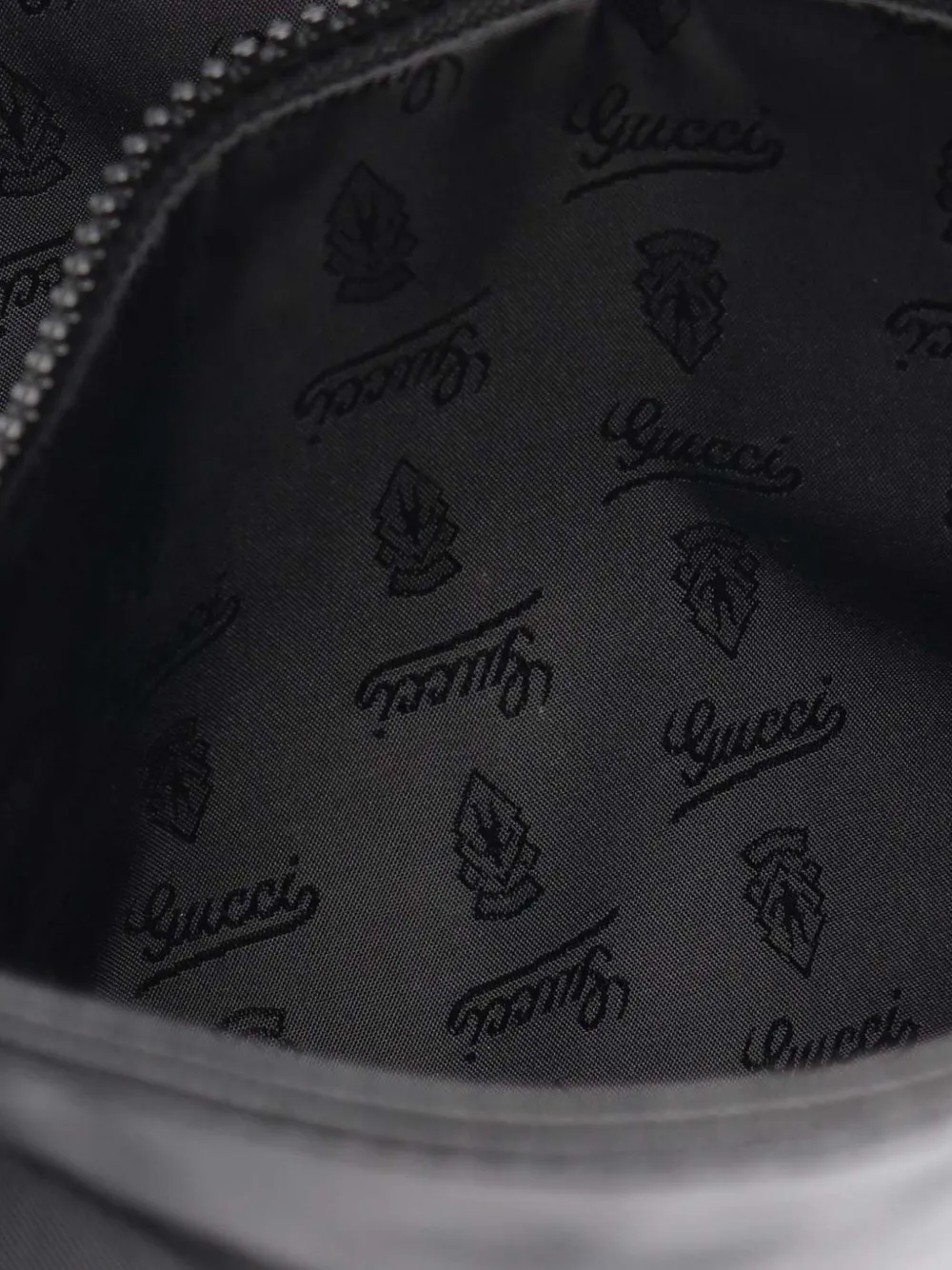 Pre-owned Gucci 2000-2015 Coated Canvas Crest Crossbody Bag In Black