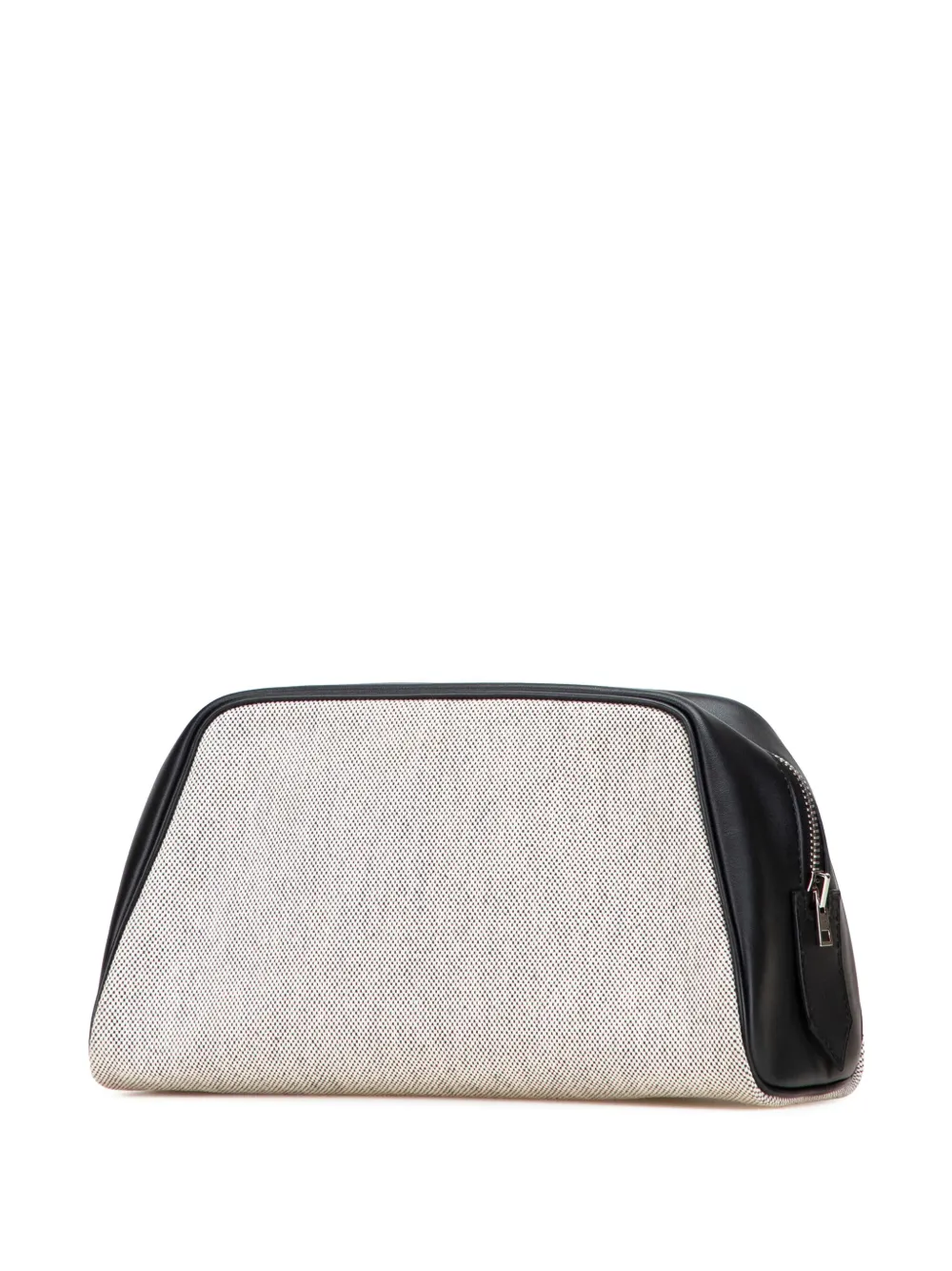 Pre-owned Hermes 2018 Toile Cavour Pouch In Black