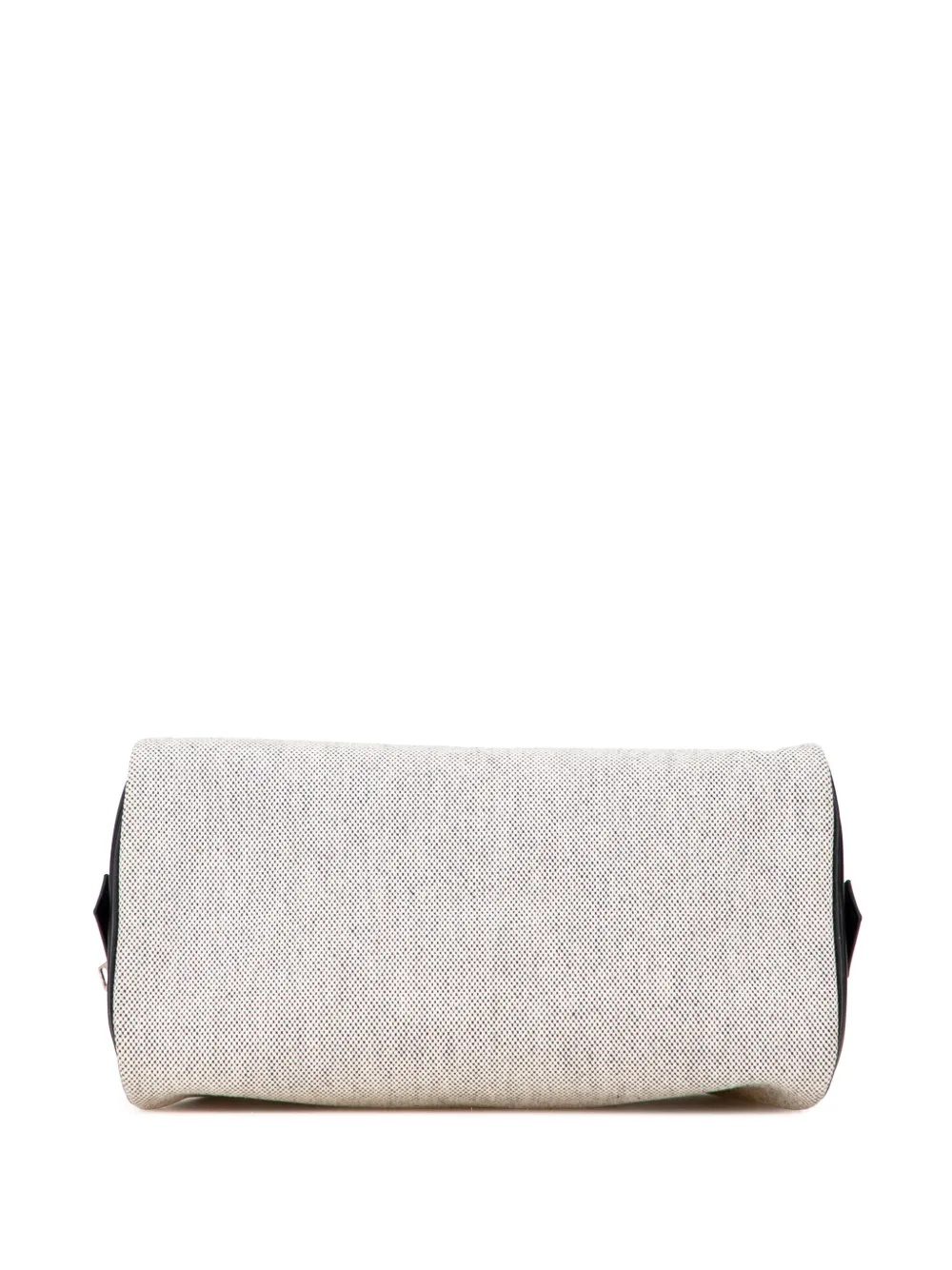 Pre-owned Hermes 2018 Toile Cavour Pouch In Black