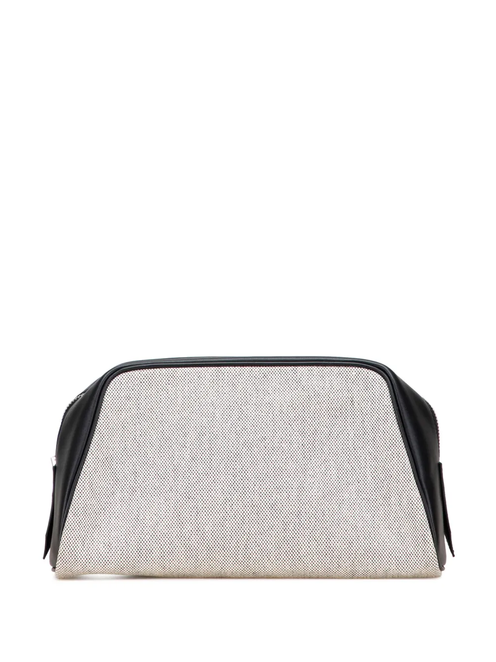 Pre-owned Hermes 2018 Toile Cavour Pouch In Black