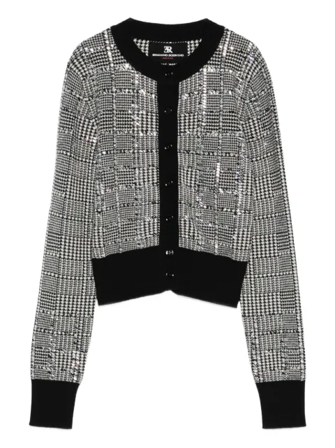Ermanno Scervino houndstooth sequin-embellished cardigan