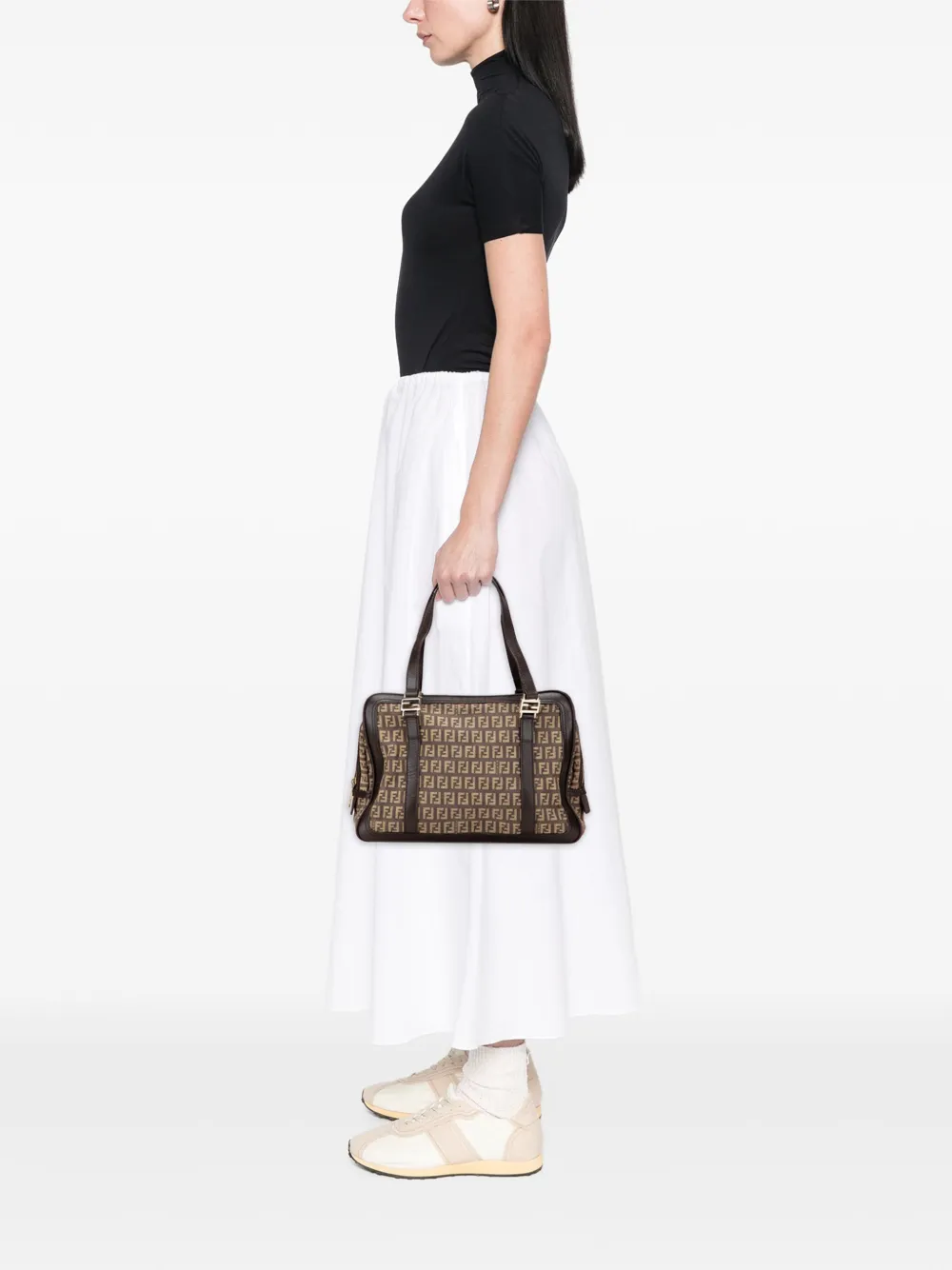 Fendi Pre-Owned 2000-2010 Zucchino Canvas shoulder bag | Pre-Owned | Image 2