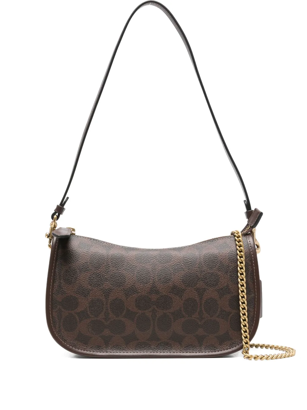 Coach Waverly Signature Canvas Shoulder Bag In Brown