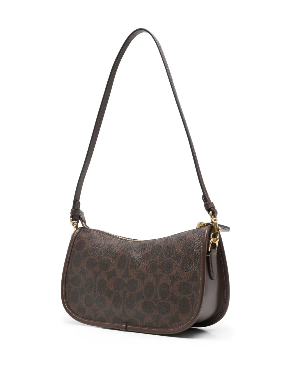 Coach Waverly Signature canvas schoudertas Bruin