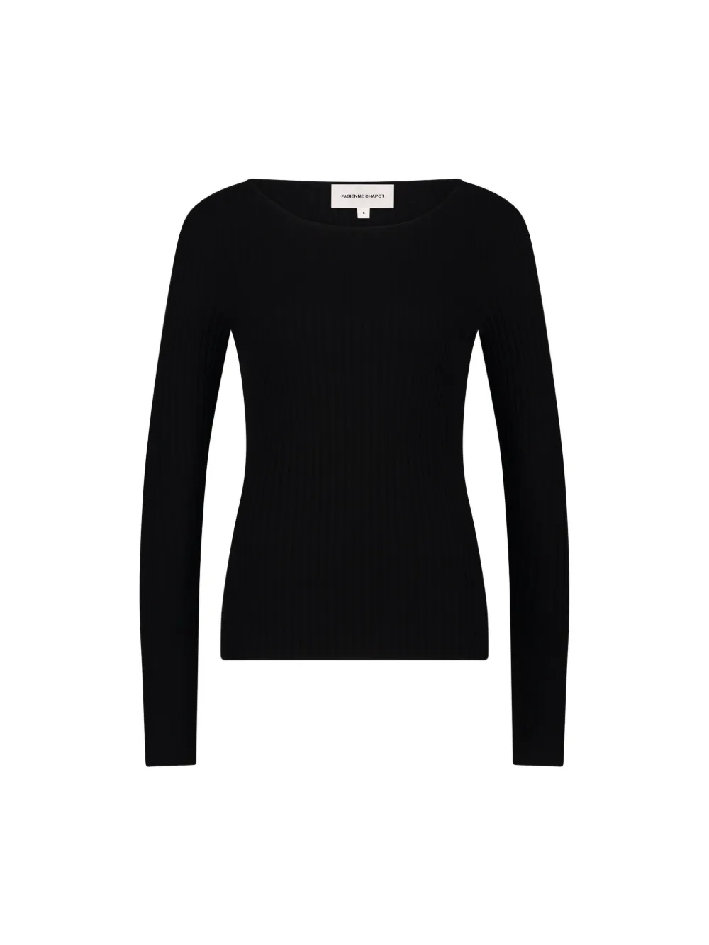 Fabienne Chapot Alida ribbed T-shirt - Zwart