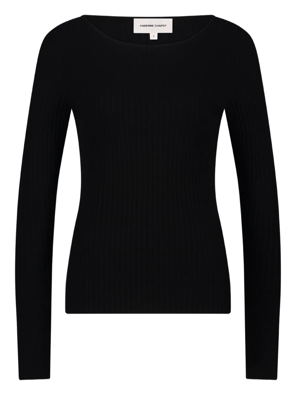 Fabienne Chapot Alida Ribbed T-shirt In Black