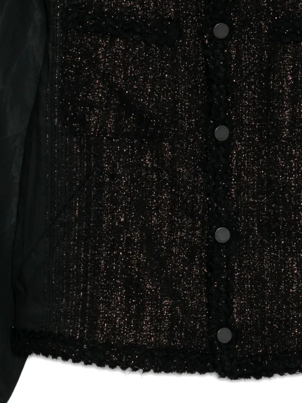 TAAKK 25AW ターク グリッターツイードジャケット BLACK サイズ1 Taakk グリッターツイードジャケット | ブラウン | FARFETCH JP