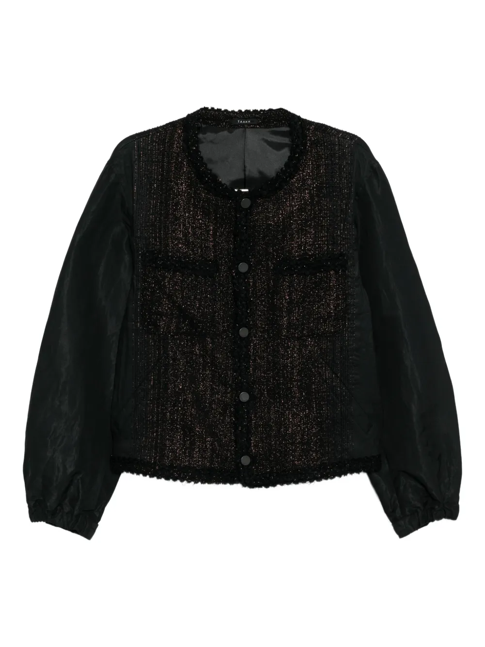 Taakk glitter-tweed jacket | Brown | Image 1