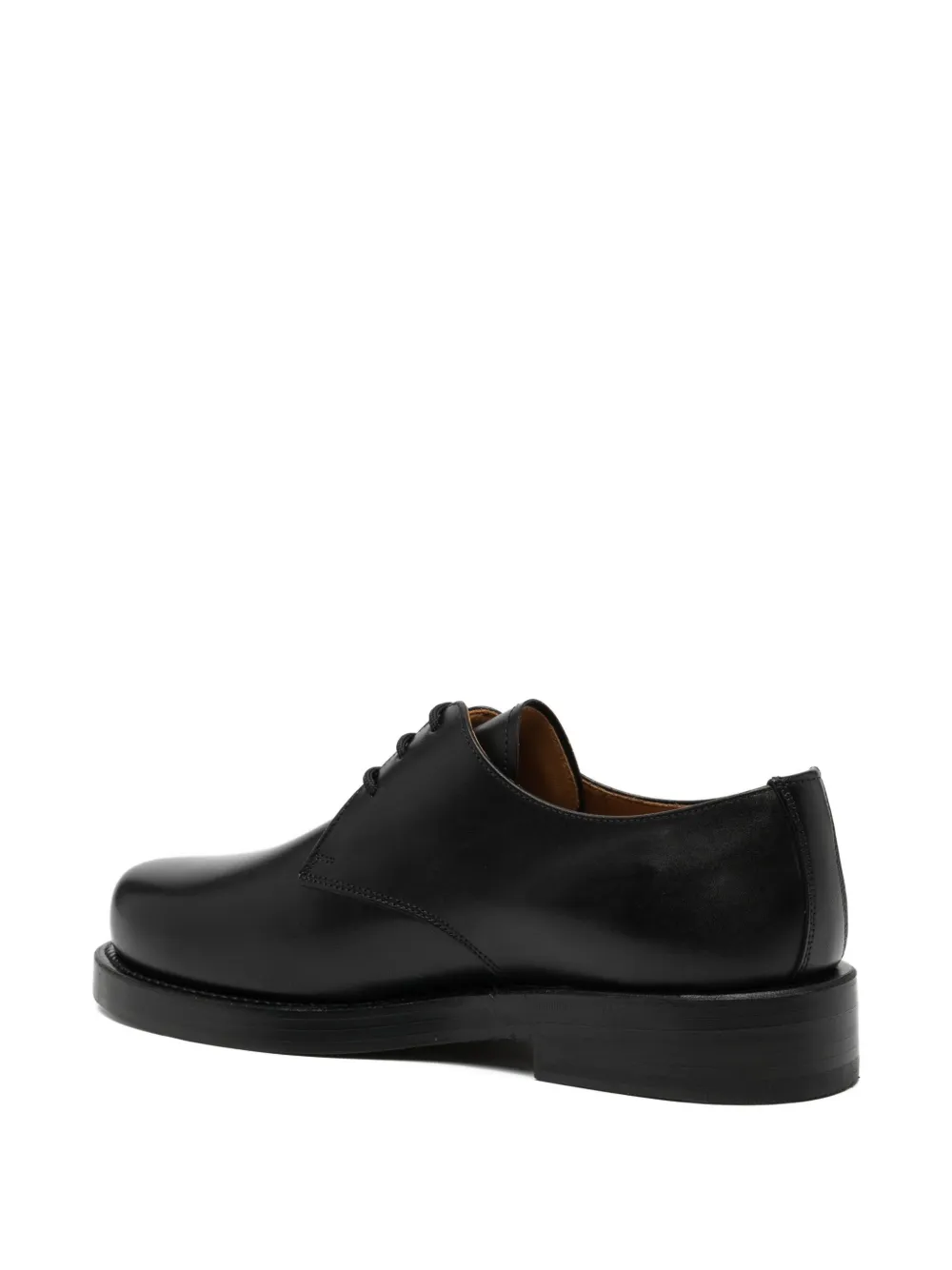 Junya Watanabe lace-up leather derby shoes Zwart