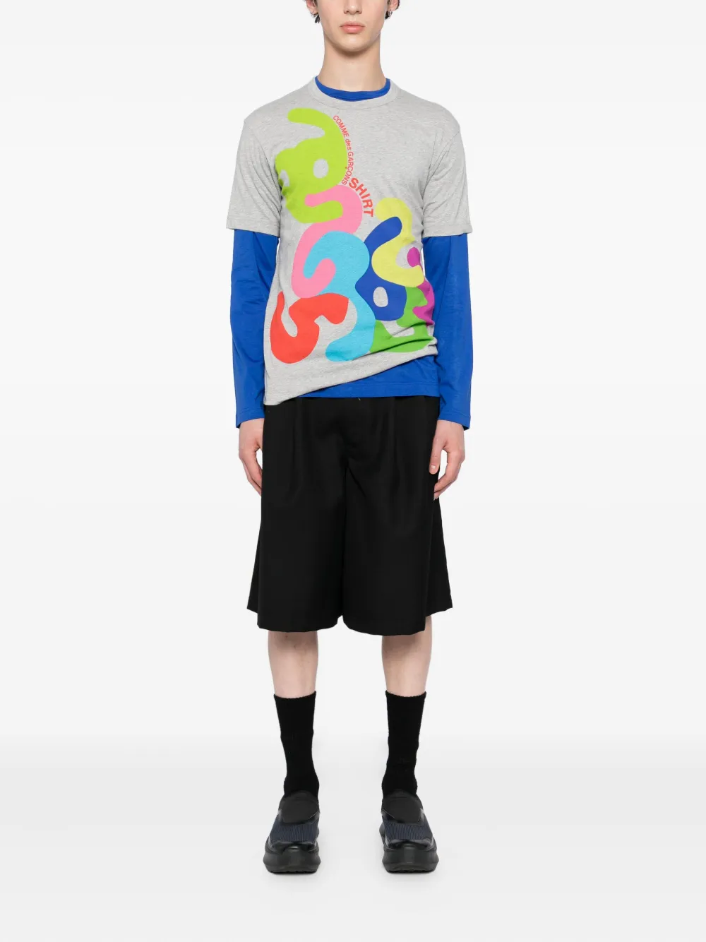 Comme Des Garçons Shirt T-shirt met grafische print - Grijs
